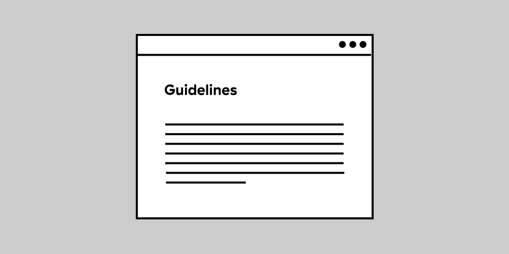 Guidelines in web browser